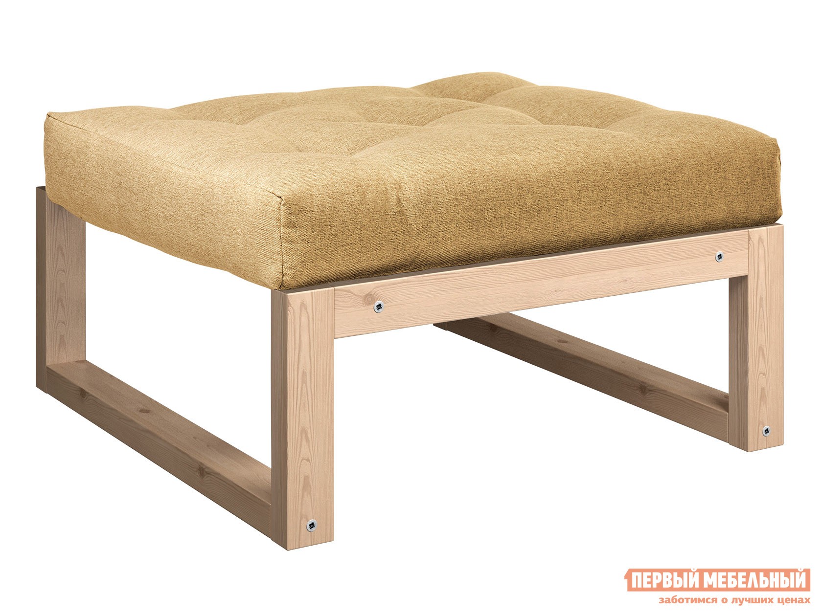 Пуфик  Амбер П Сосна натуральная, Бежевый, рогожка