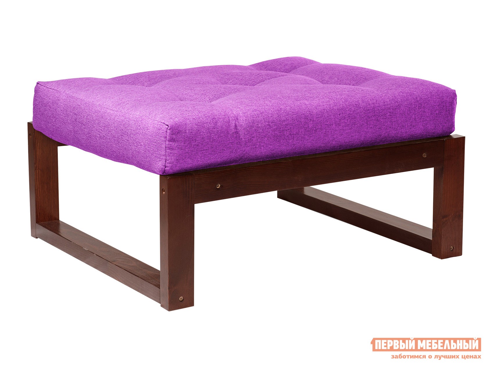 Пуфик  Амбер П Фиолетовый, рогожка, Вишня