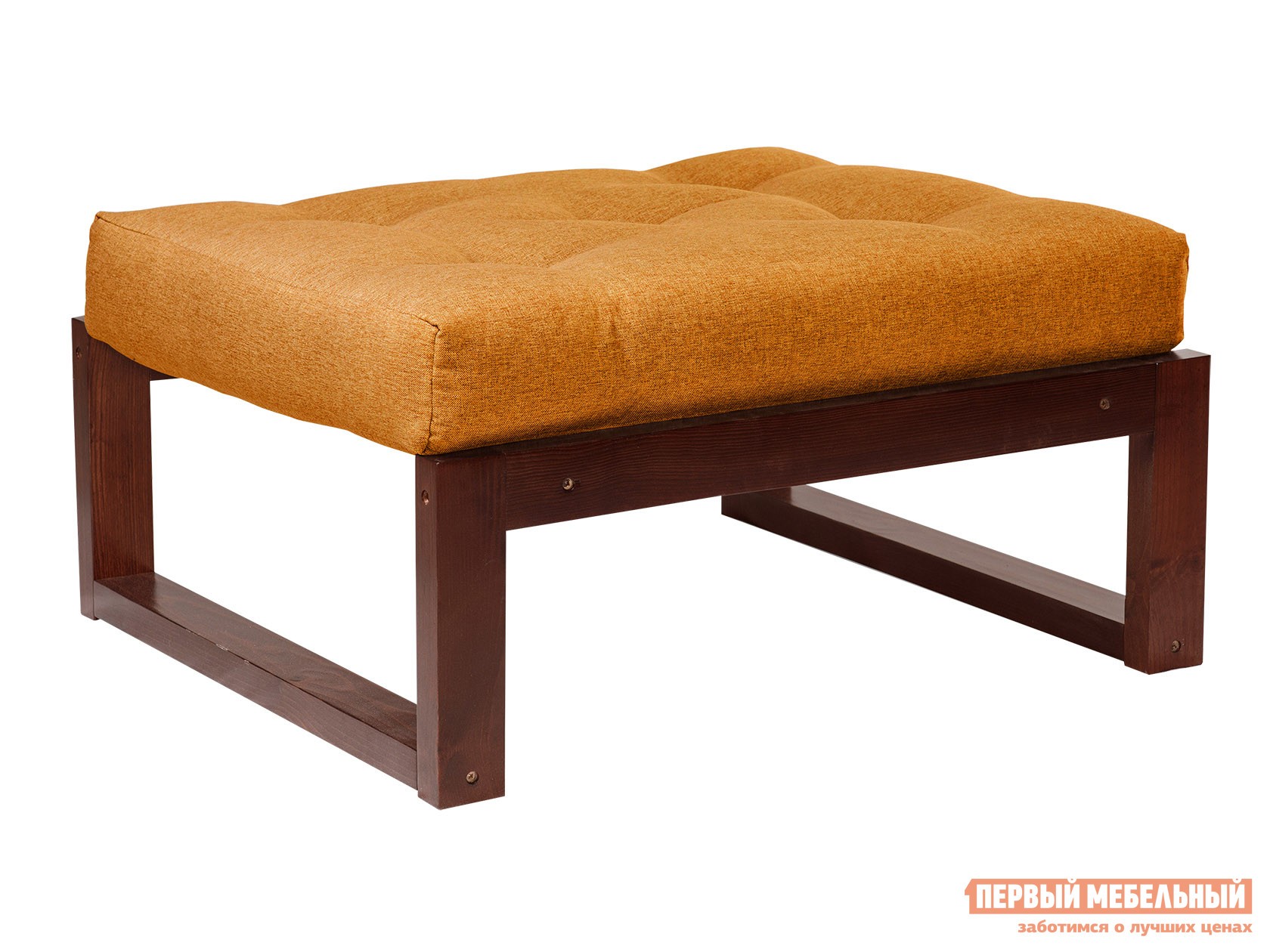 Пуфик  Амбер П Оранжевый, рогожка, Вишня