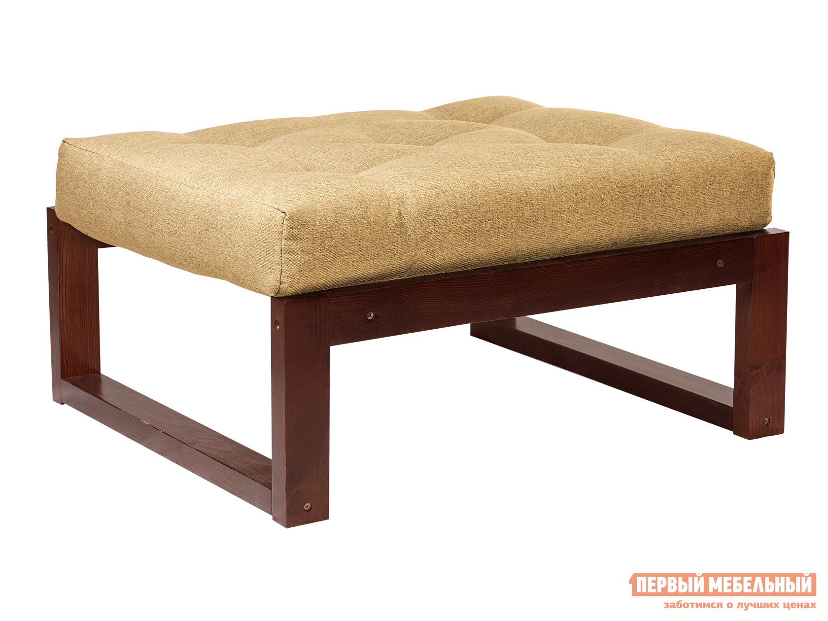 Пуфик  Амбер П Бежевый, рогожка, Вишня