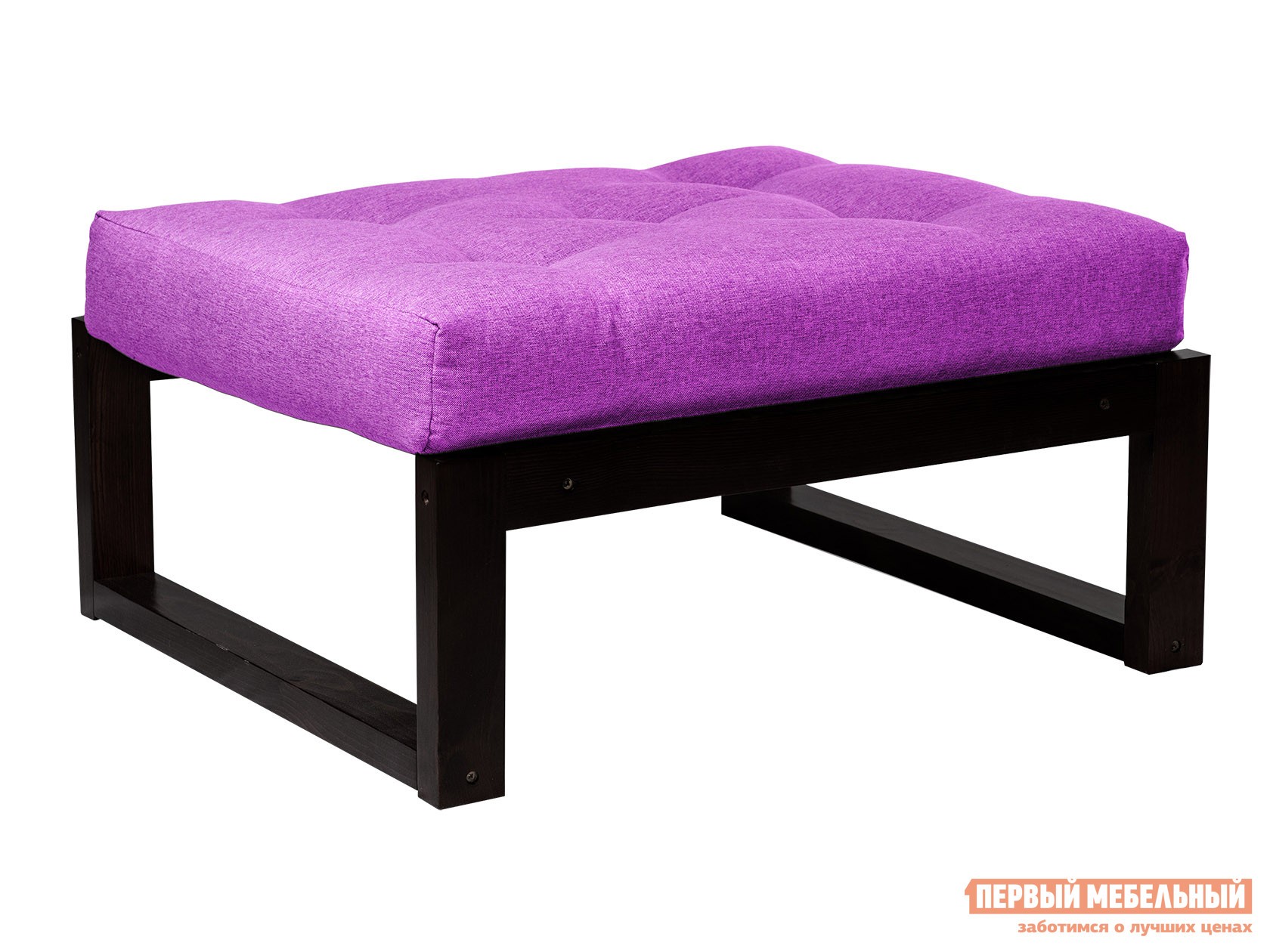 Пуфик  Амбер П Фиолетовый, рогожка, Венге