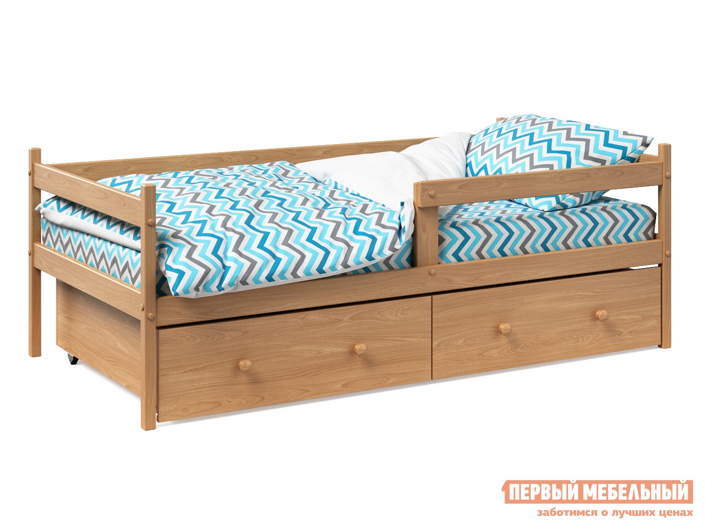 Детская кровать  Тарти Бук, С ящиками, С бортиком