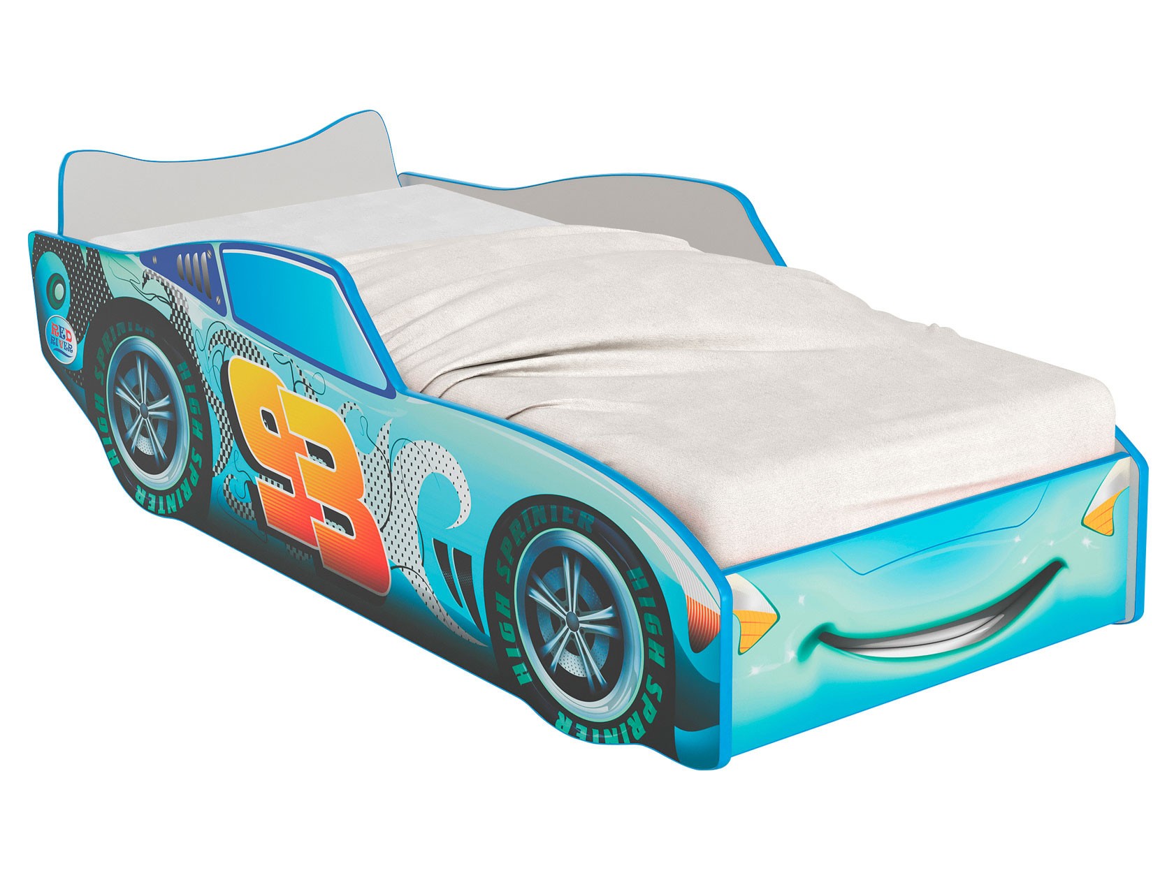 Кровать-машина  Топ Спит Голубой