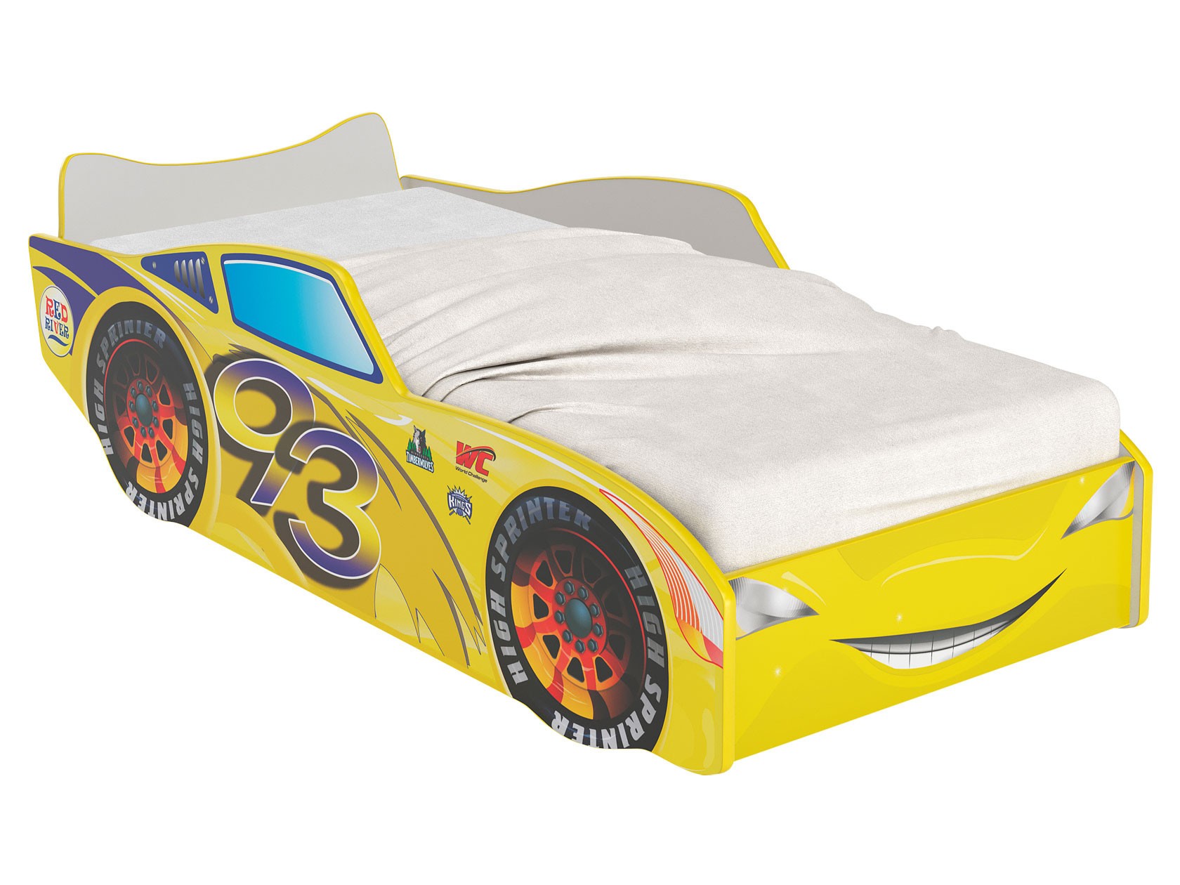 Кровать-машина  Топ Спит Желтый