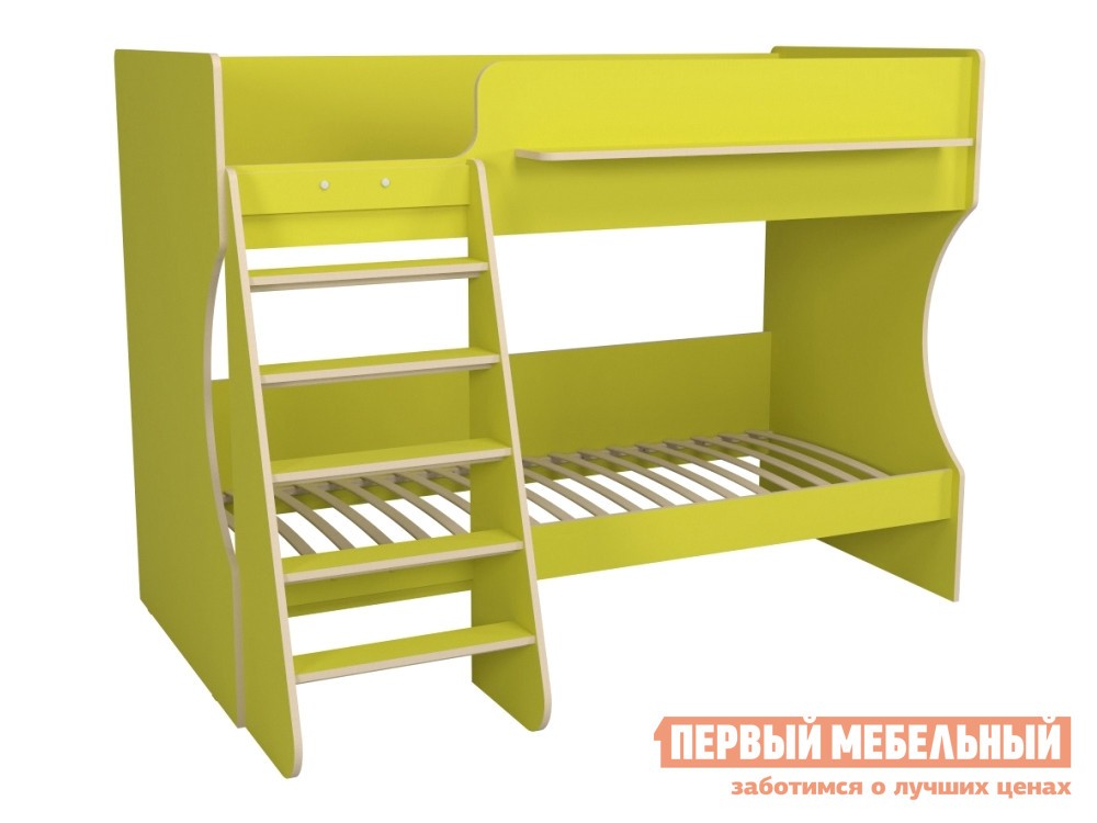 Двухъярусная кровать  Р438 Капризун 3 Лайм
