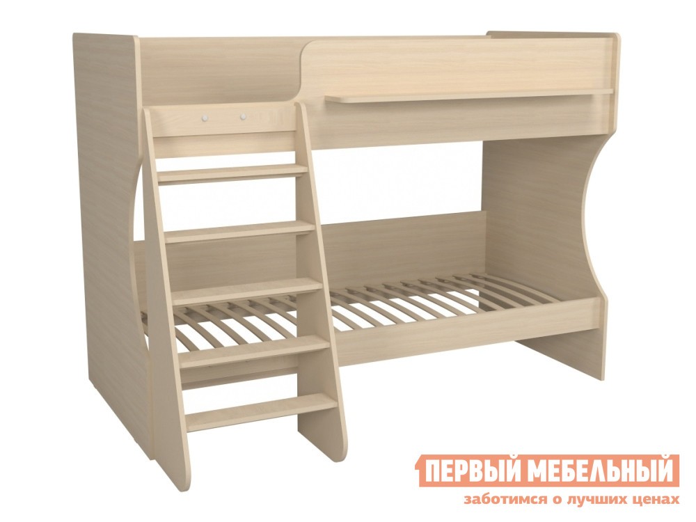 Двухъярусная кровать  Р438 Капризун 3 Дуб молочный
