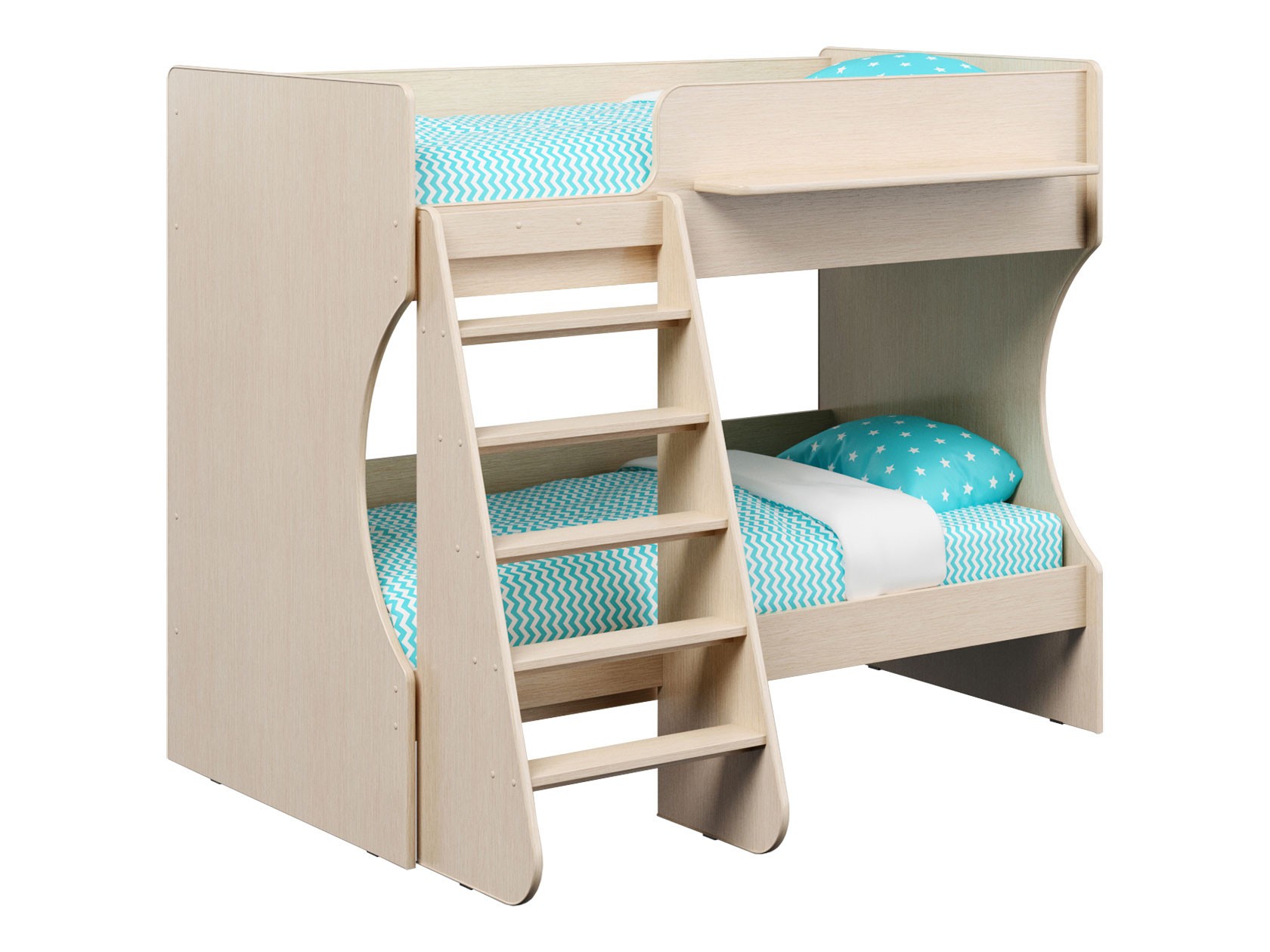 Двухъярусная кровать  Р434 Капризун 3 Дуб млечный