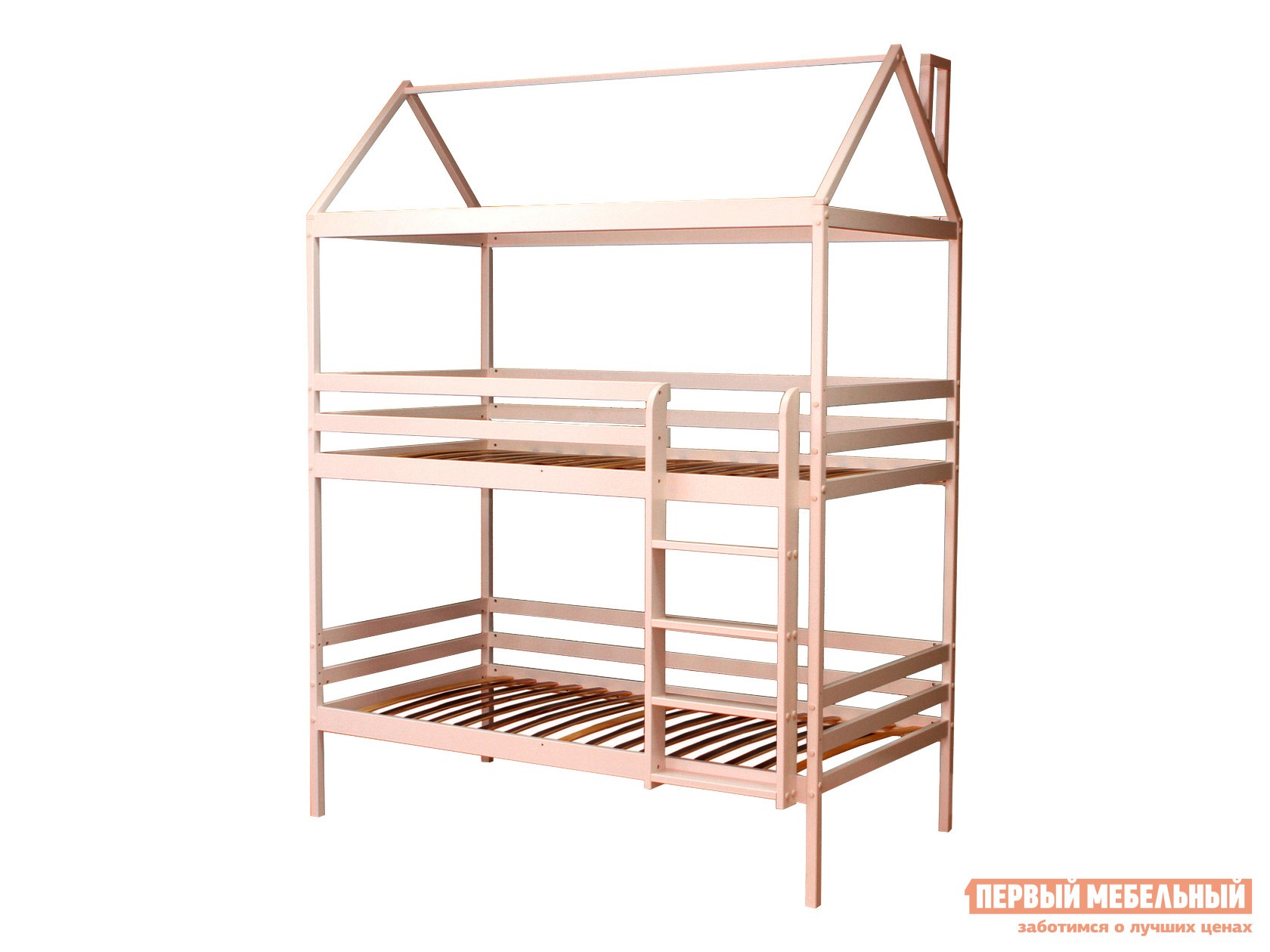 Двухъярусная кровать  Можга Красная Звезда Р429.1 Слоновая кость эмаль