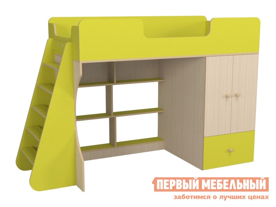 Кровать-чердак  Тернер Лайм / Дуб млечный