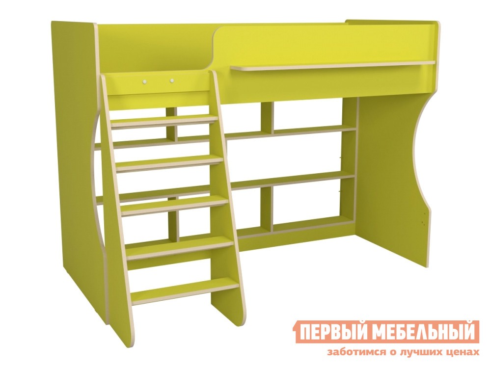 Кровать-чердак  Марли Лайм, С полками