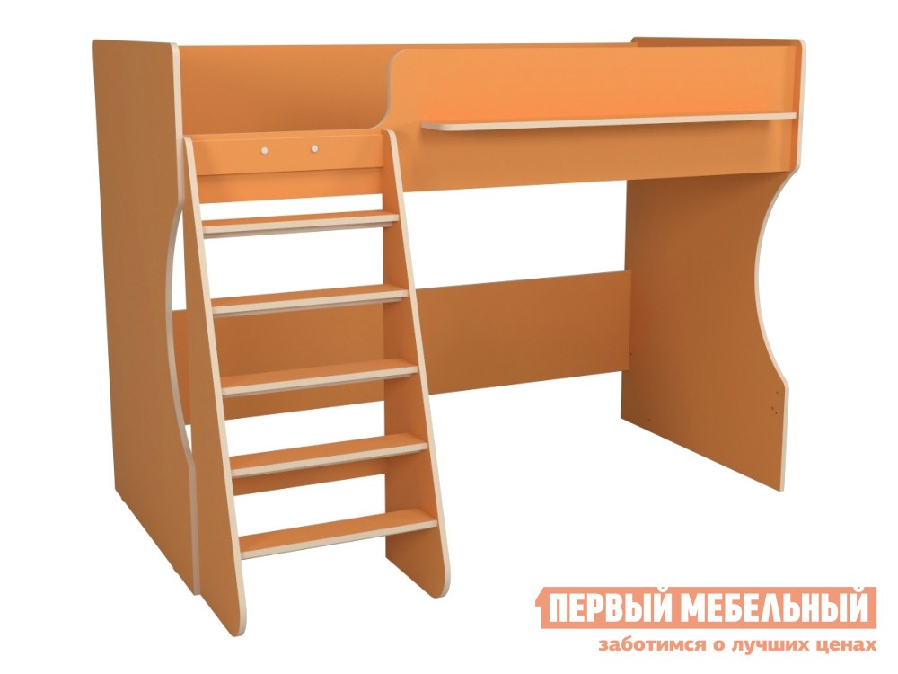 Кровать-чердак  Марли Оранжевый, Без полок
