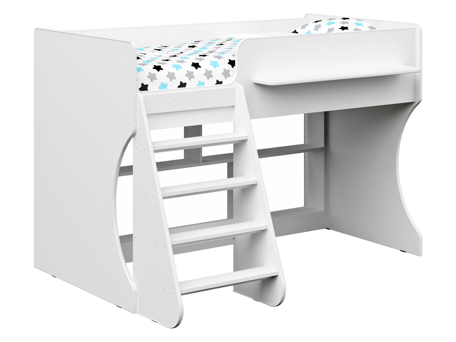 Кровать-чердак  Шарни Белый