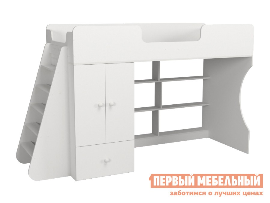 Кровать-чердак  Луиза Белый