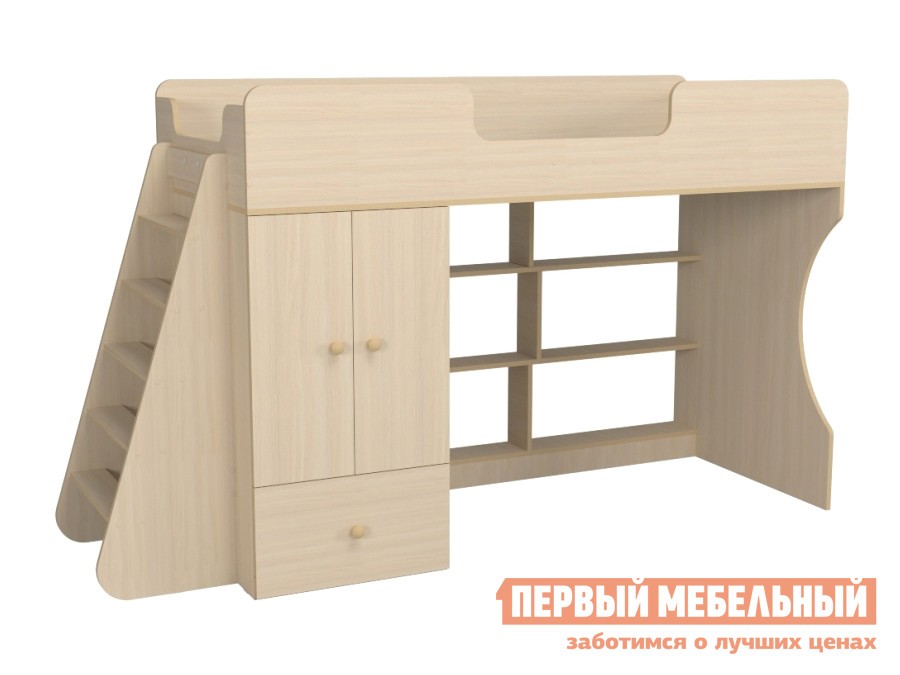 Кровать-чердак  Луиза Дуб млечный