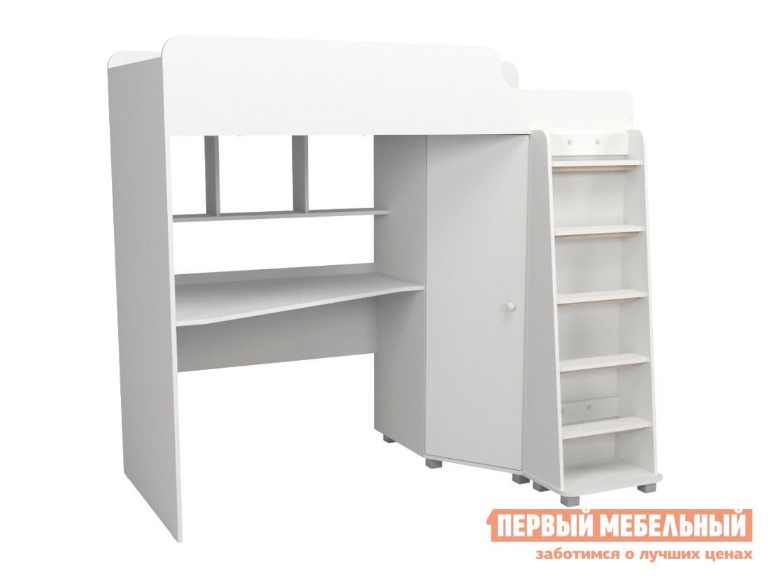 Кровать-чердак  Унвер Белый