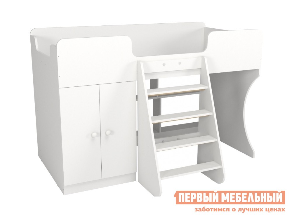 Кровать-чердак  Чарни Белый