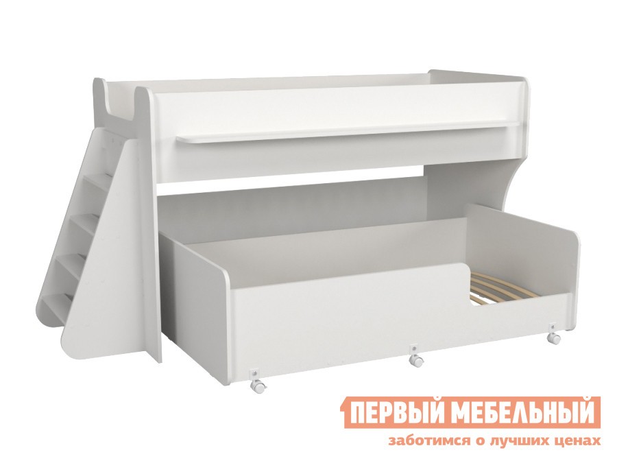 Кровать-чердак  Ларни Белый