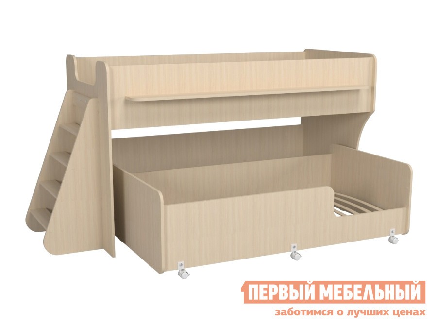 Кровать-чердак  Ларни Дуб млечный