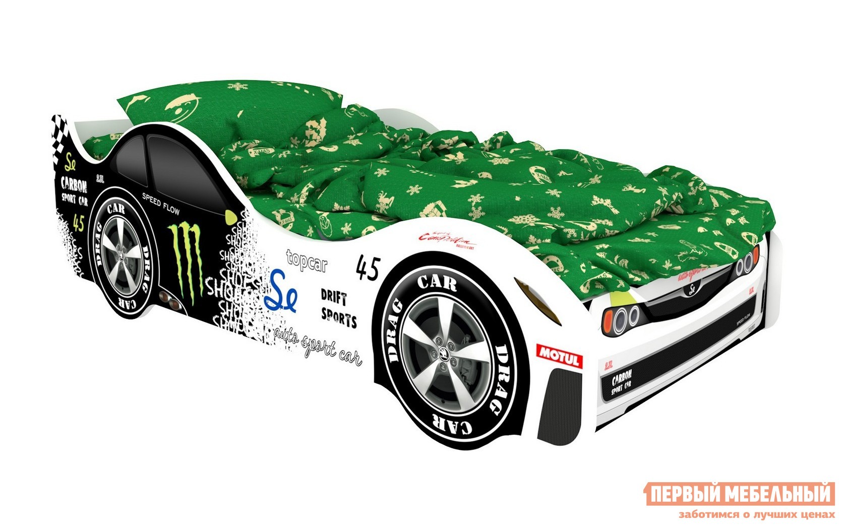 Кровать-машина  Город Белый (Мадрид), Без подсветки