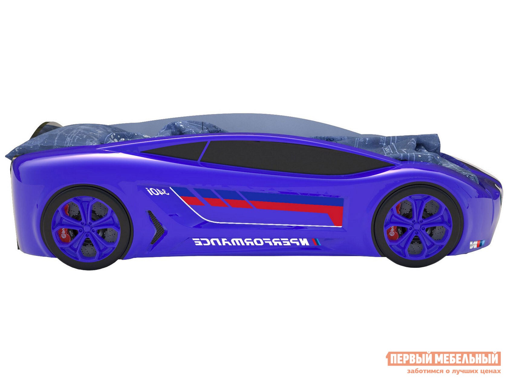 Кровать-машина  Roadster БМВ Синий (БМВ Roadster), Без подсветки