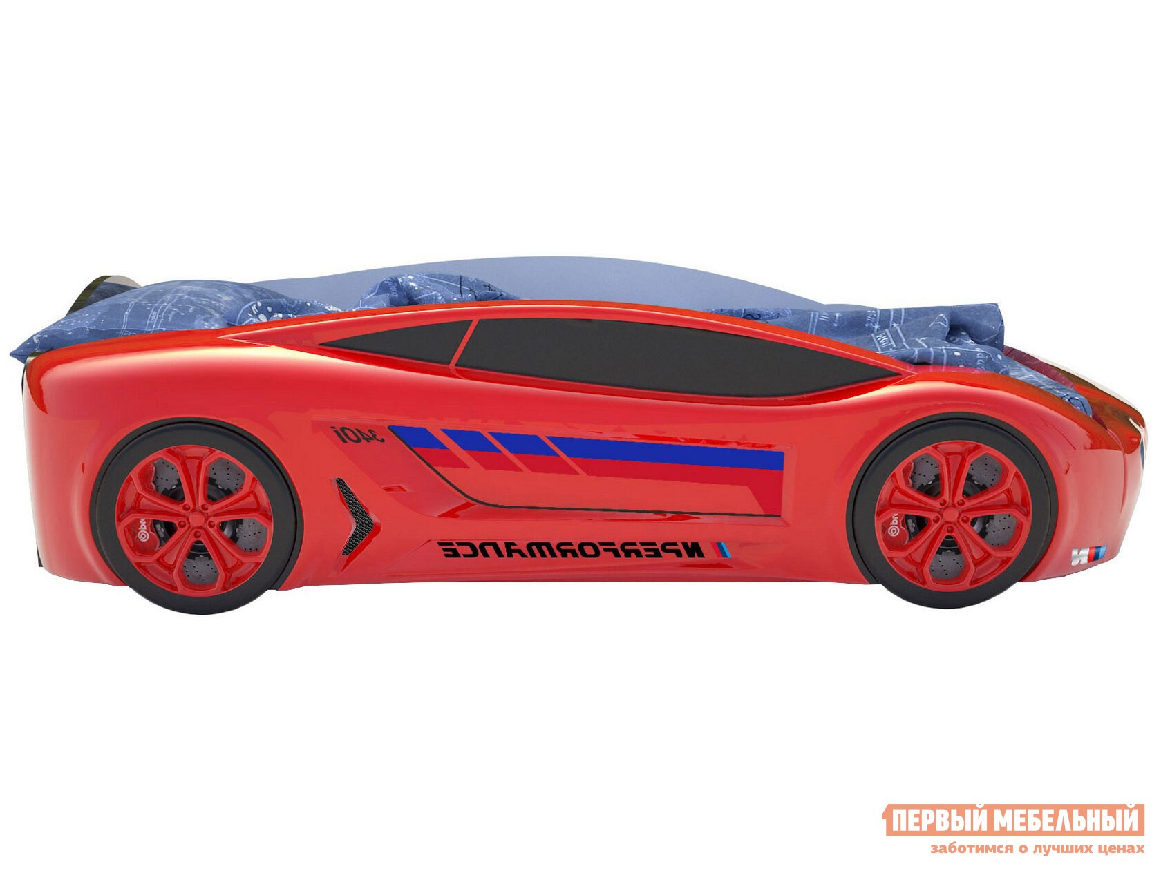 Кровать-машина  Roadster БМВ Красный (БМВ Roadster), С подсветкой дна