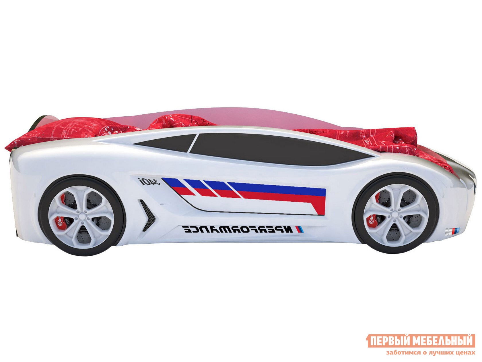 Кровать-машина  Roadster БМВ Белый (БМВ Roadster), Без подсветки