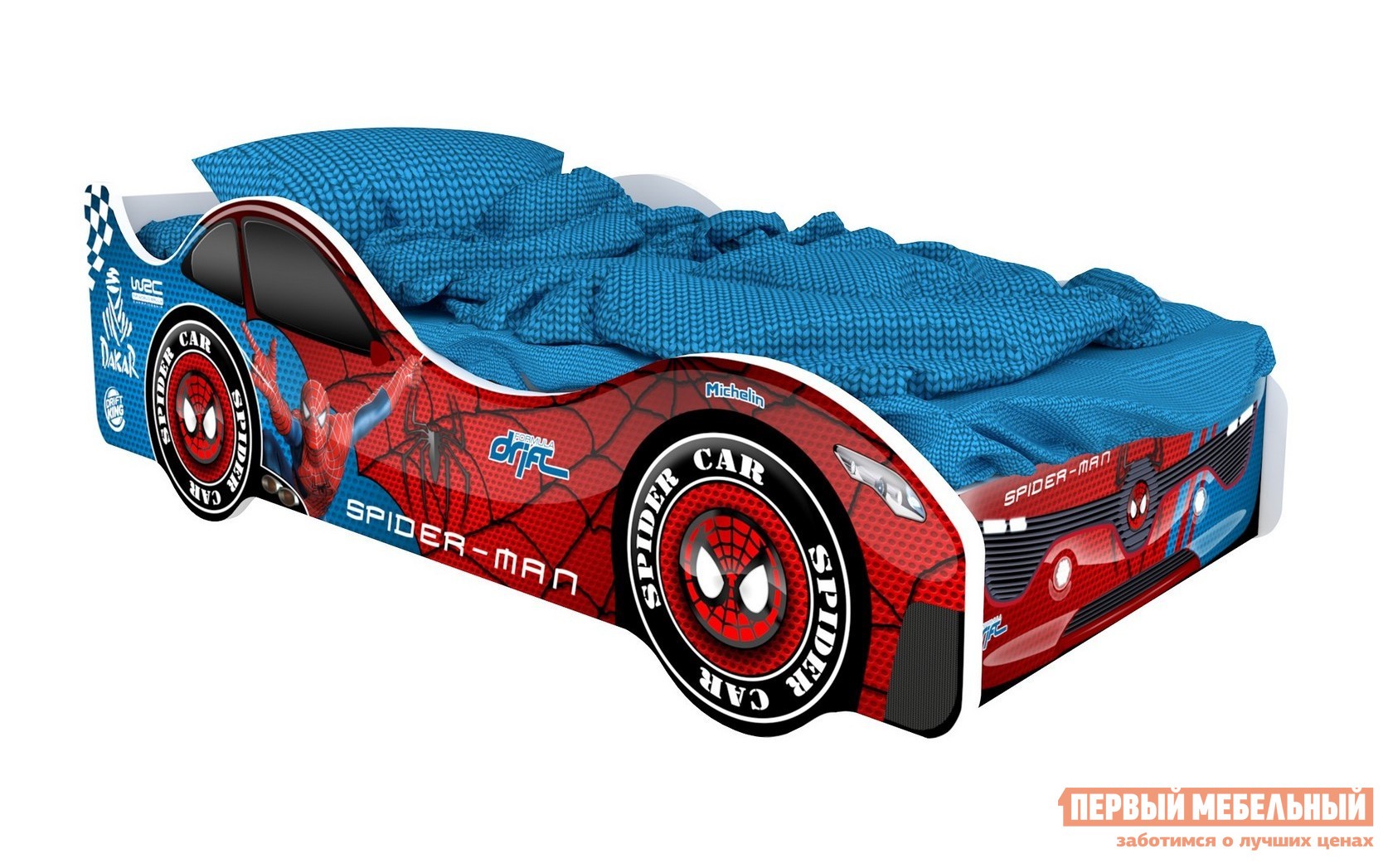 Кровать-машина  Город Красный (Бостон), Без подсветки