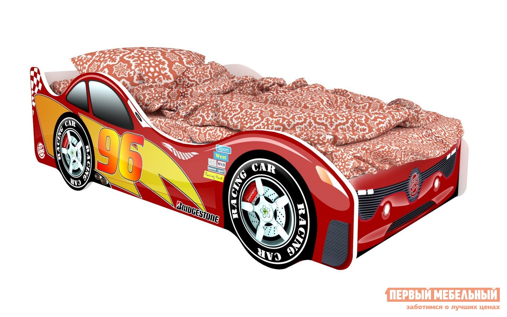 Кровать-машина  Город Красный (Токио), С подсветкой дна