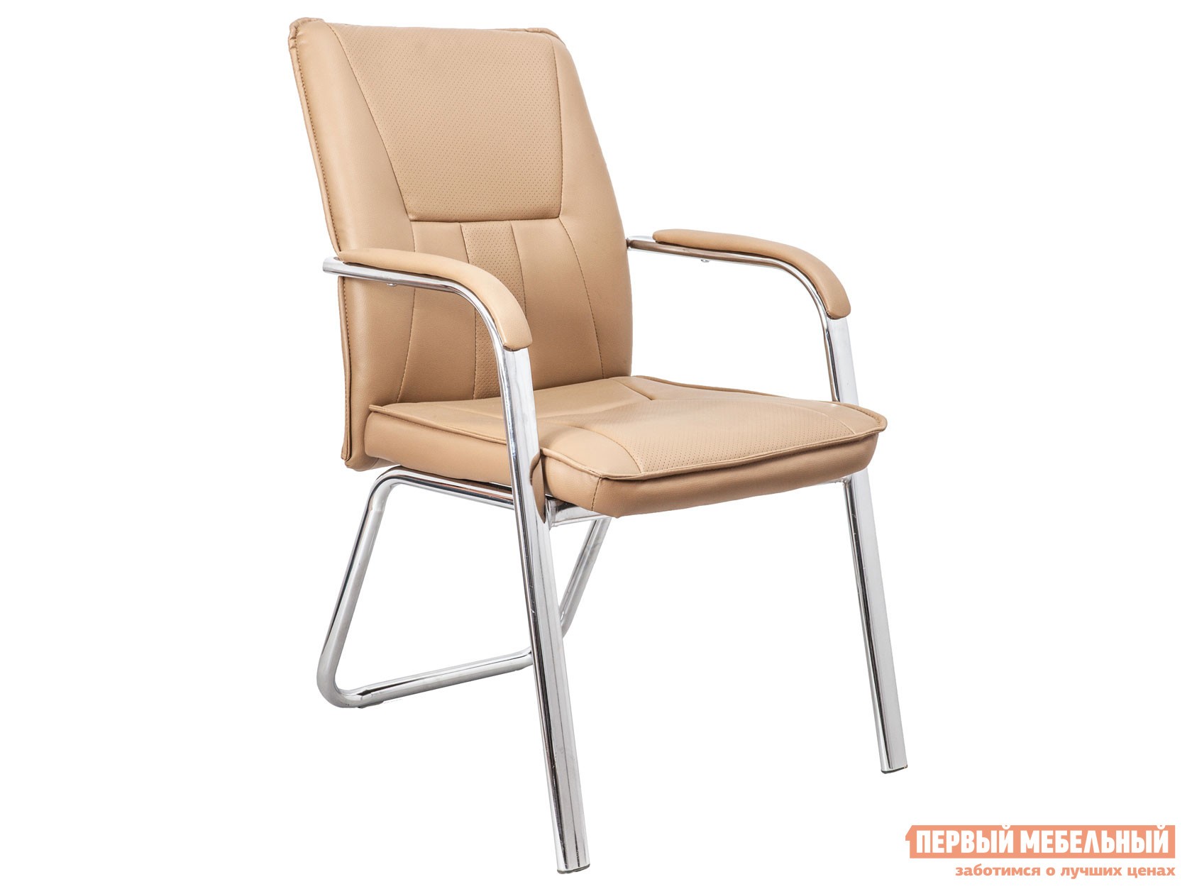 Офисный стул  OSCAR Бежевый, экокожа