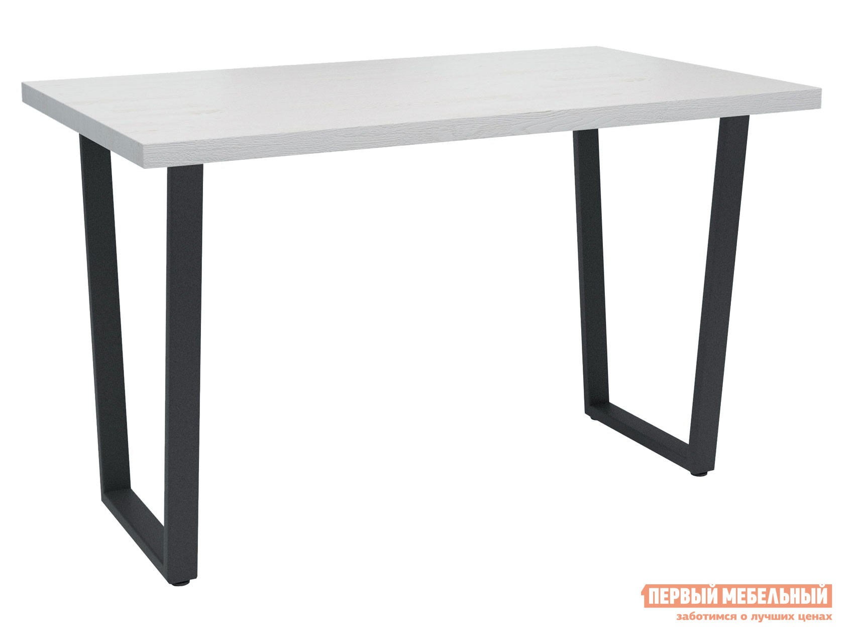 Кухонный стол  Уэльс Дуб Белый Крафт / Черный муар