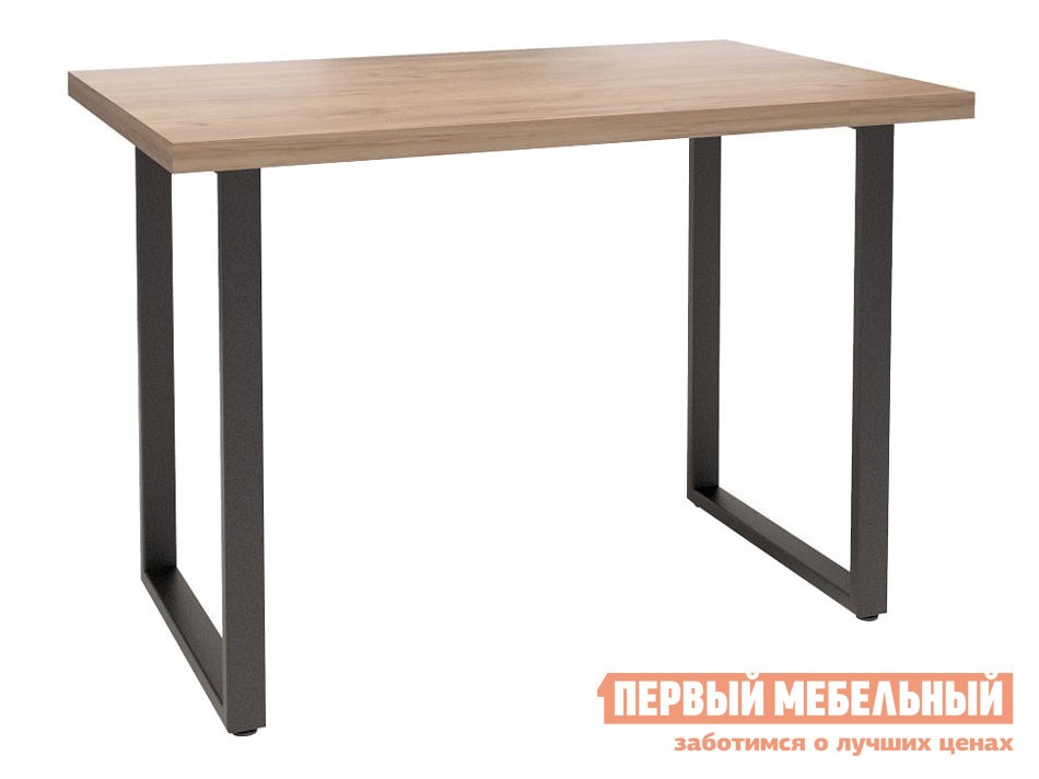 Кухонный стол  Ницца Дуб Табачный Крафт / Черный муар