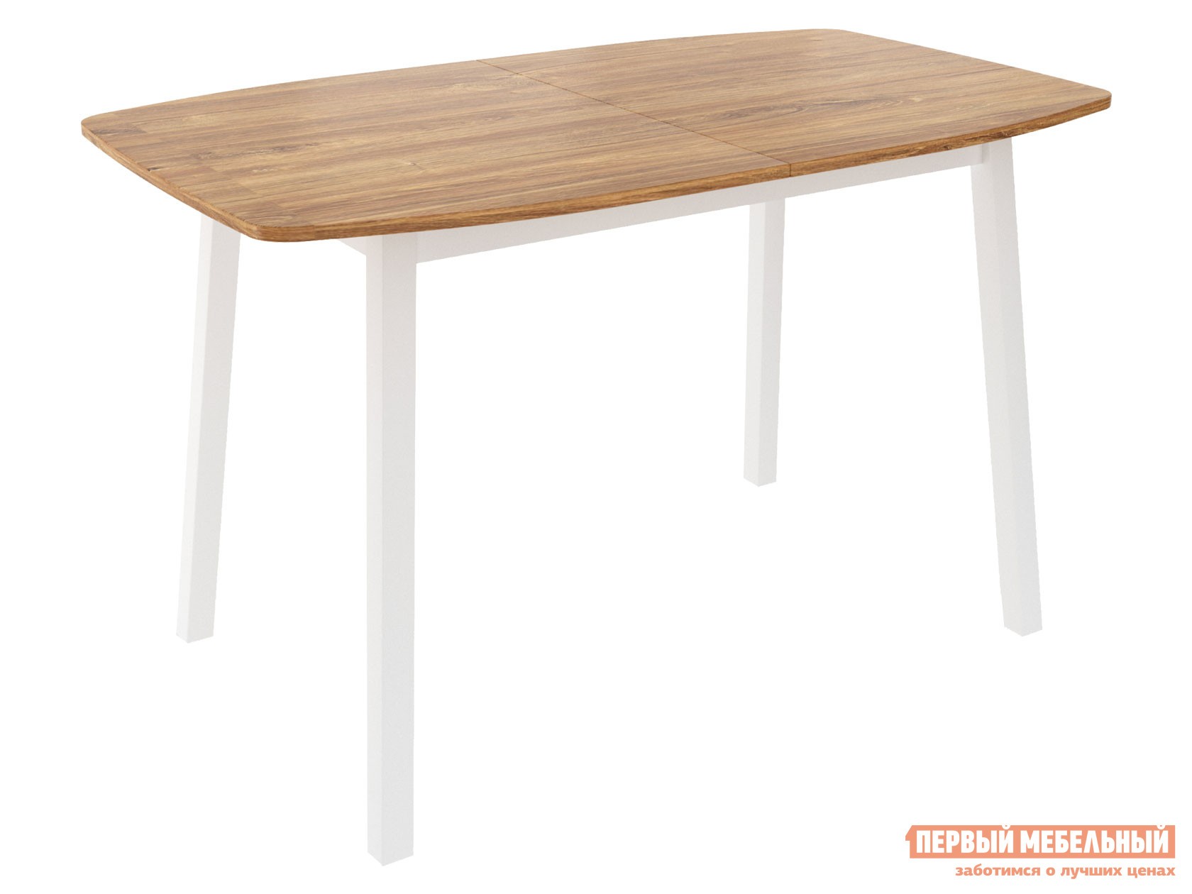 Кухонный стол  ЛИОН Дуб / Белый, металл