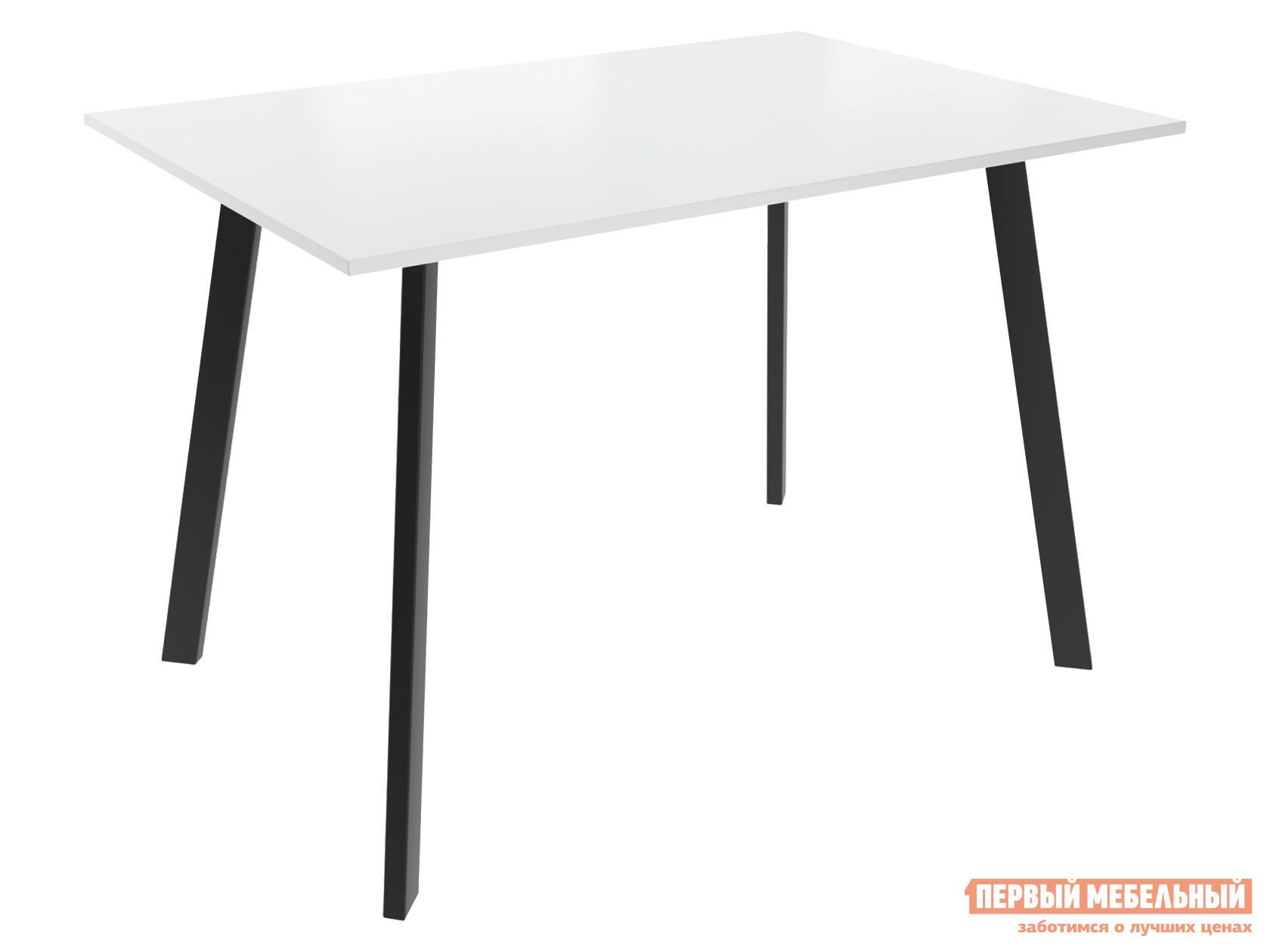 Кухонный стол  СЛИМ 2 Белый / Черный, металл