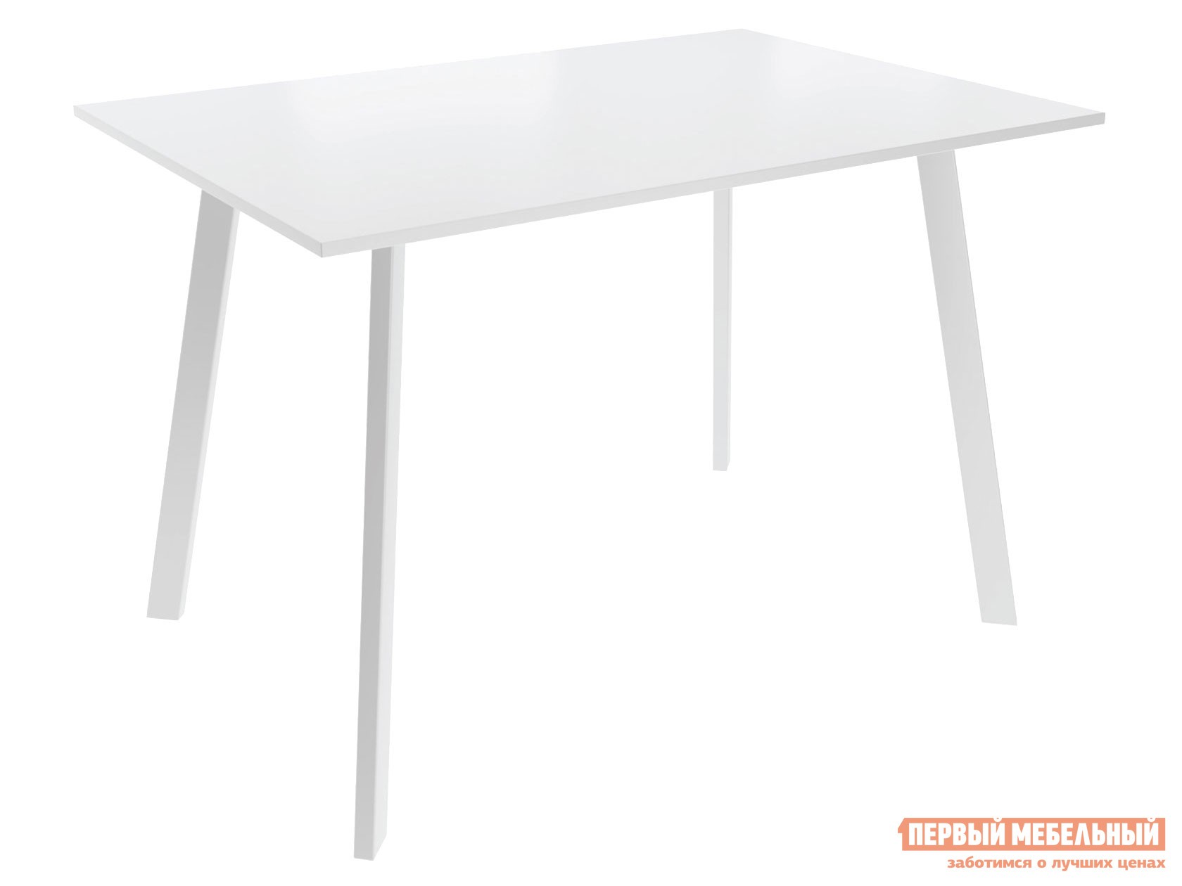 Кухонный стол  СЛИМ 2 Белый / Белый, металл