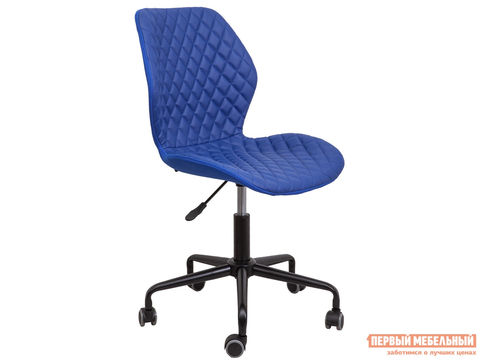 Офисное кресло  DELFIN Синий, экокожа, ткань