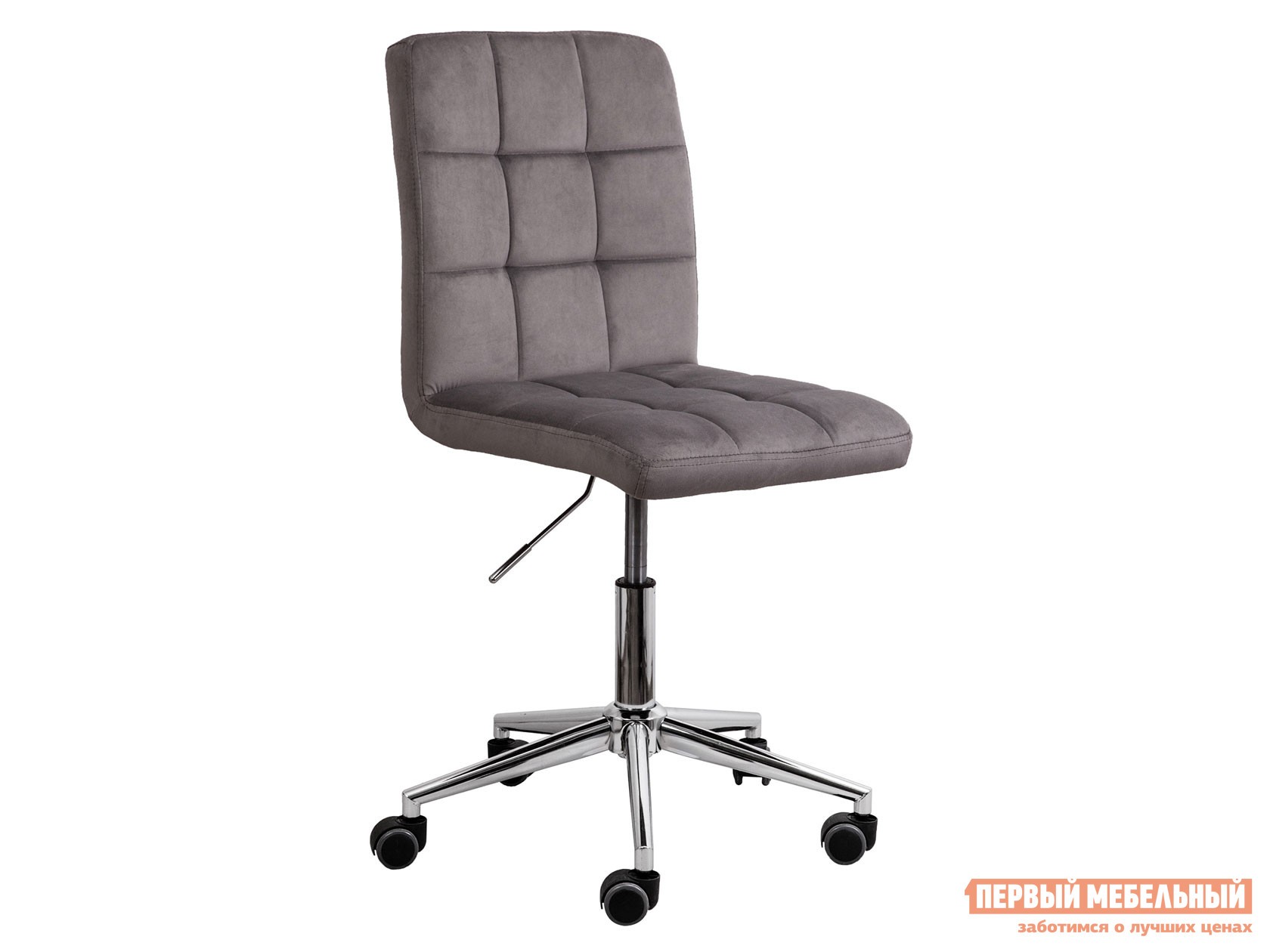 Офисное кресло  FIJI Светло-серый, велюр / Хром