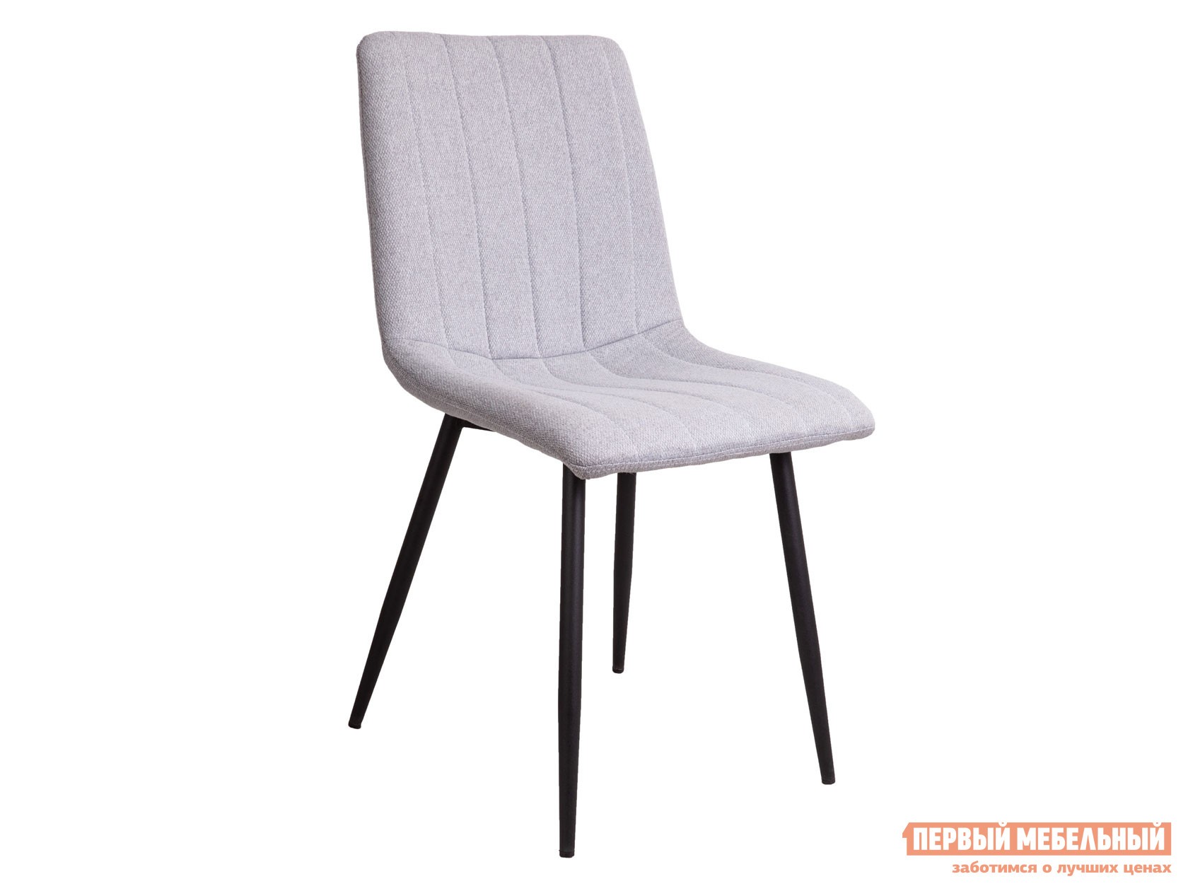 Стул  Солар Светло-серый, рогожка / Черный