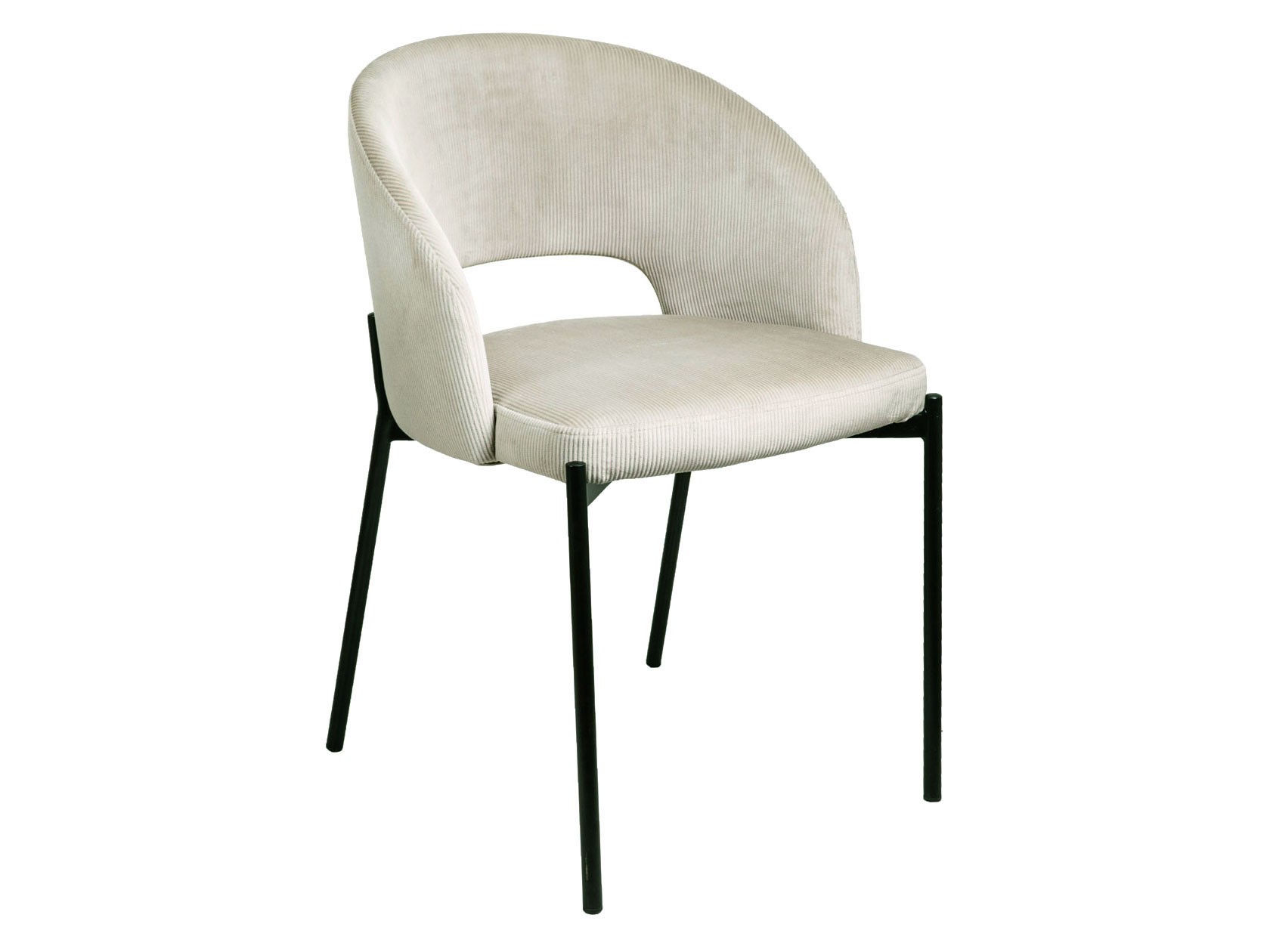 Стул  Элса Капучино, велюр / Черный