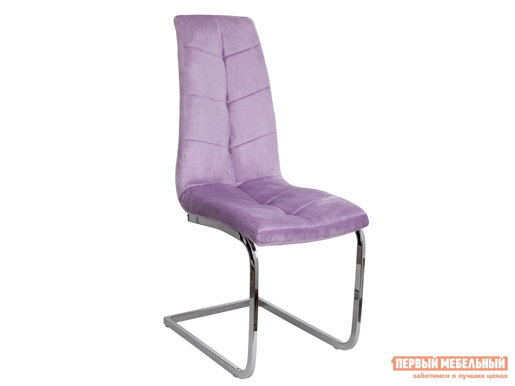 Стул  Томас Сиреневый, велюр / Хром