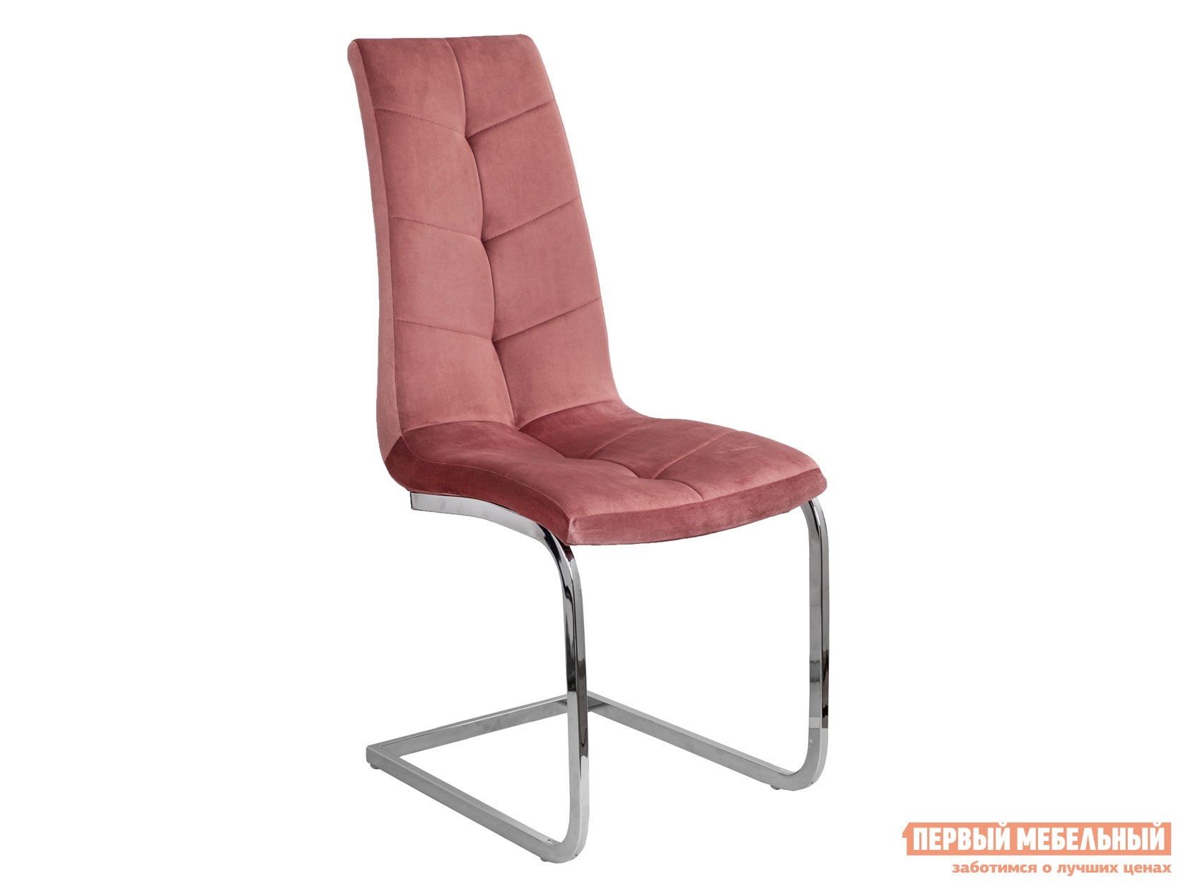 Стул  Томас Терракотовый велюр / Хром