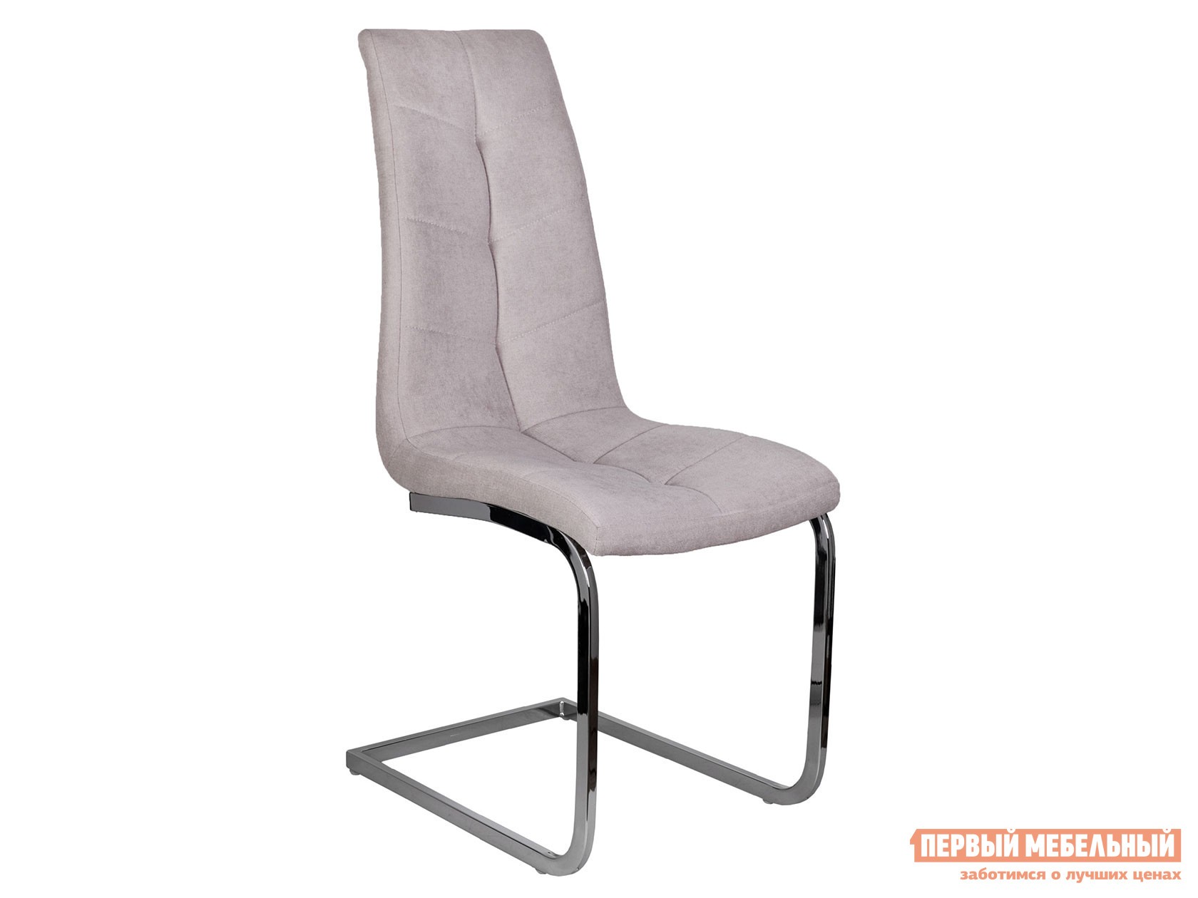 Стул  Томас Бежевый, ткань / Хром