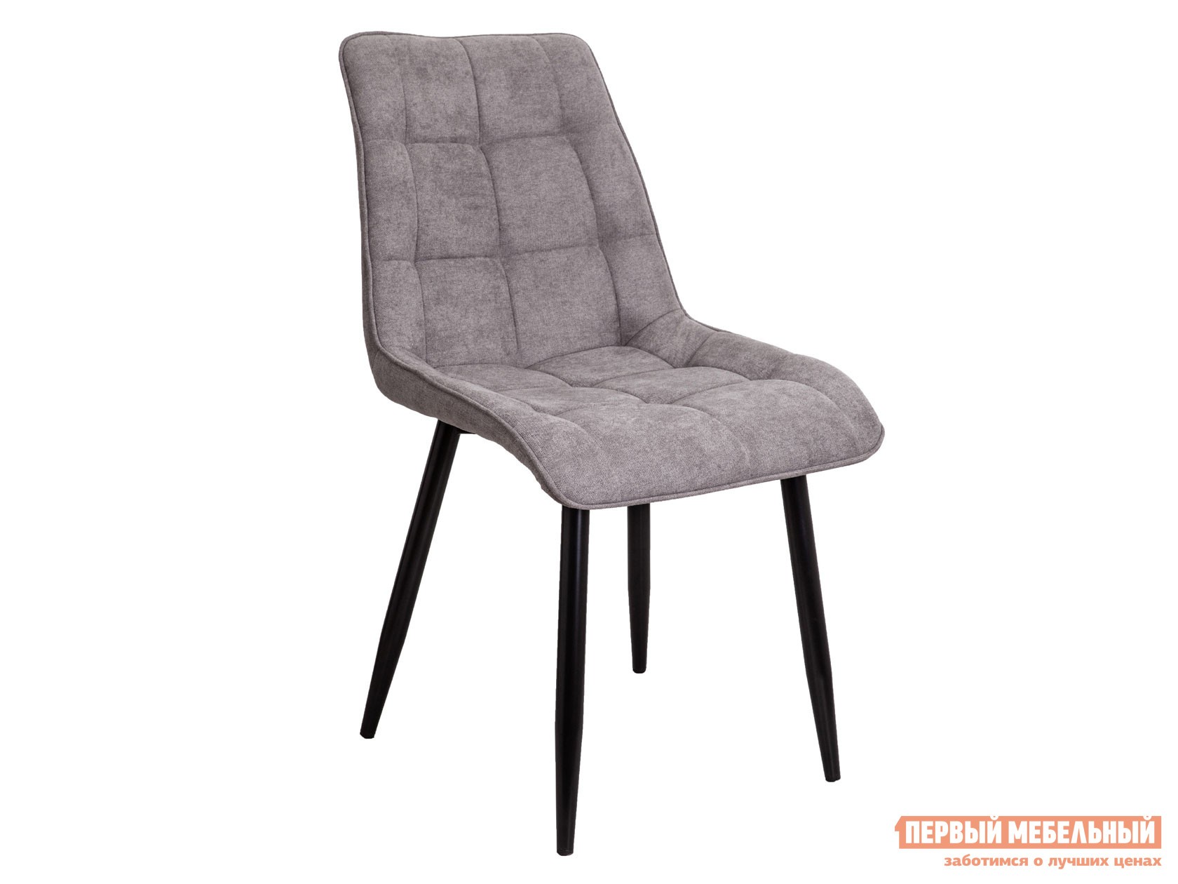 Стул  Фред Светло-серый, ткань / Черный, металл