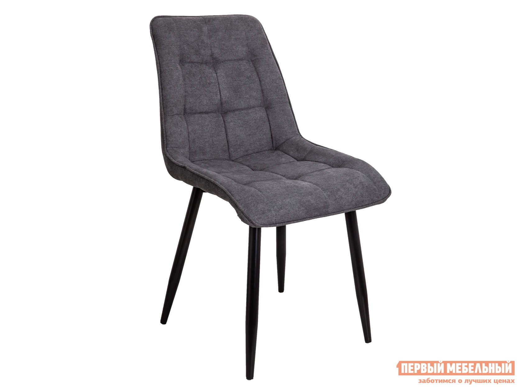 Стул  Фред Темно-серый, ткань / Черный