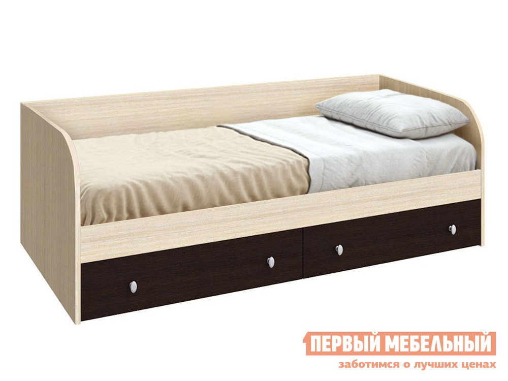 Детская кровать  Астра Дуб Молочный / Венге, Без подушек