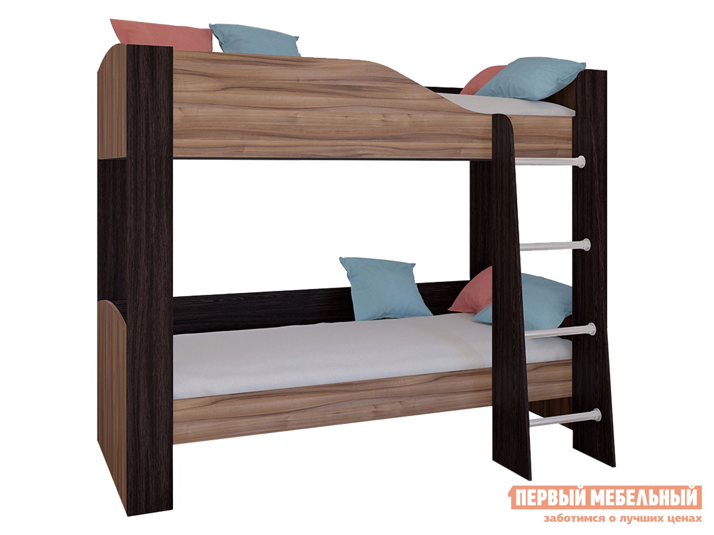 Двухъярусная кровать  Астра 2 Венге / Орех, Без ящика