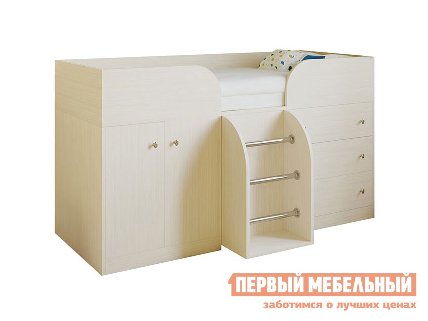 Кровать-чердак  Астра 5 Дуб Молочный