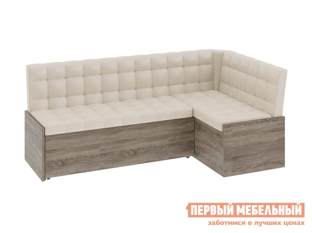 Кухонный уголок  Форест 1 Дуб Сонома Трюфель / Кожзам бежевый