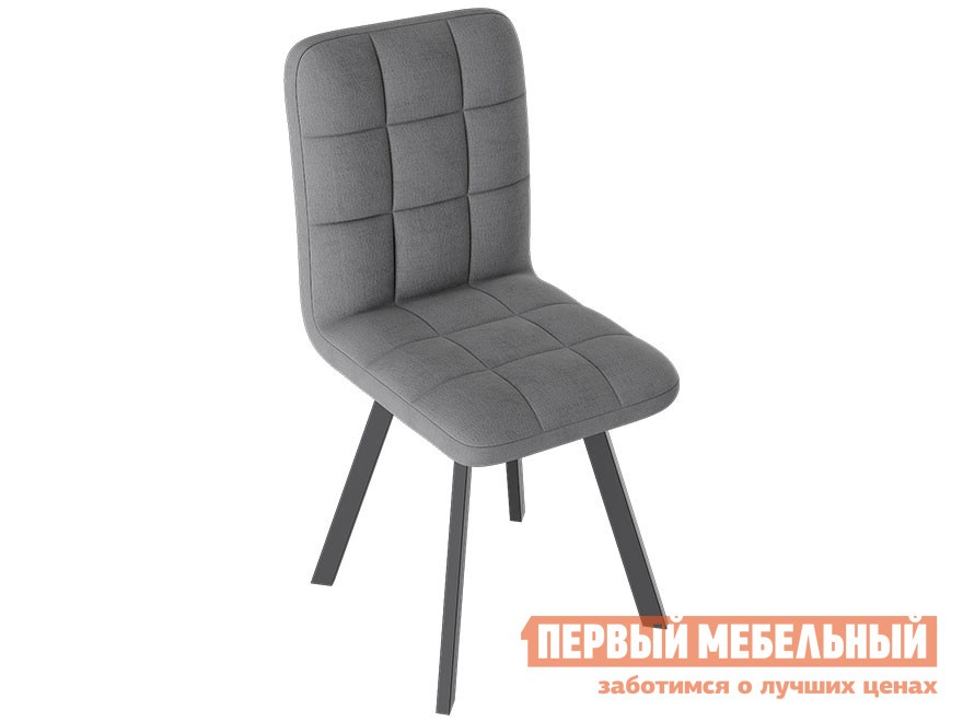 Стул  Франк Паук 2 Графит матовый / Серый микровелюр