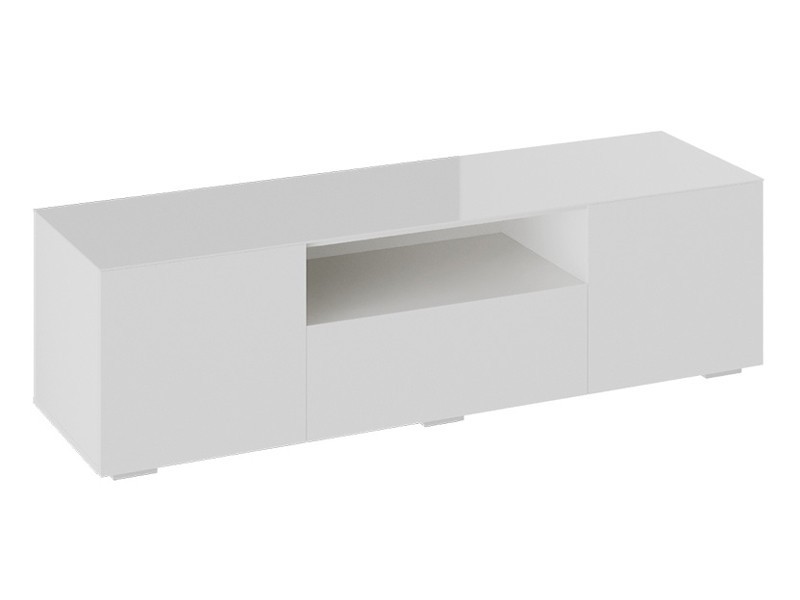 ТВ-тумба  Гландж  Белый / Белый глянец, стекло