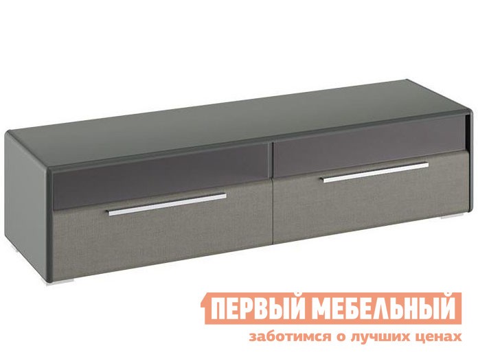 ТВ-тумба  Наоми Фон серый / Джут